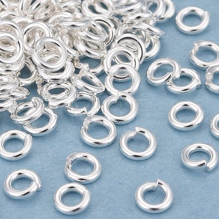 Rack Plating Brass Open Jump Rings X-KK-O139-18K-S-1
