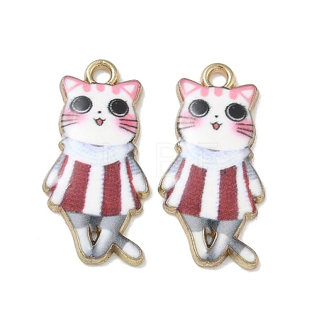 Printed Alloy Pendants ENAM-K076-36G-06-1