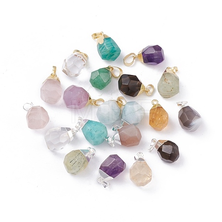 Natural Gemstone Pendants G-G845-07-1