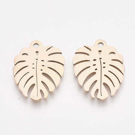 201 Stainless Steel Pendants X-STAS-T045-40RG-1