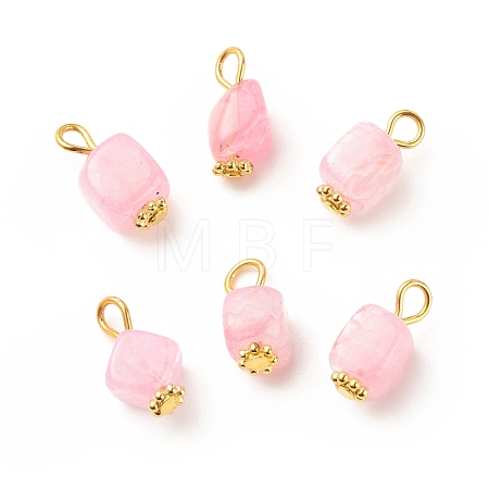 Natural Agate Pendants PALLOY-JF01586-01-1