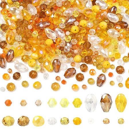 18 Strands 18 Styles Glass Beads Strands GLAA-YW0005-65-1