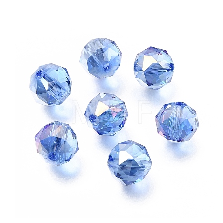 Electroplate Transparent Round Glass Beads GL-CBA6A73-AB06-1