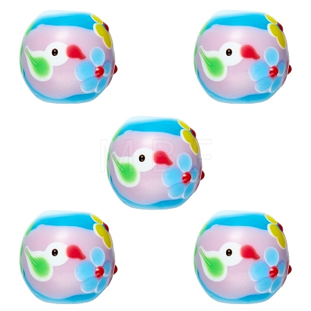 5Pcs Handmade Lampwork Beads LAMP-SZ0001-48C-1
