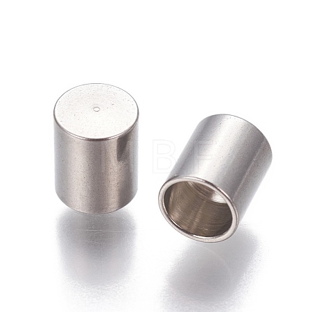 Tarnish Resistant 201 Stainless Steel Cord End Caps STAS-P239-08P-1