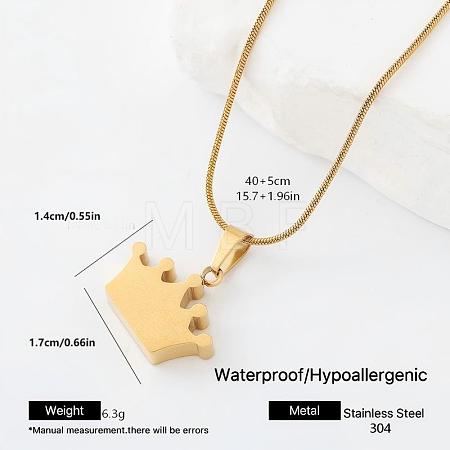 304 Stainless Steel Pendant Necklaces WL9632-5-1