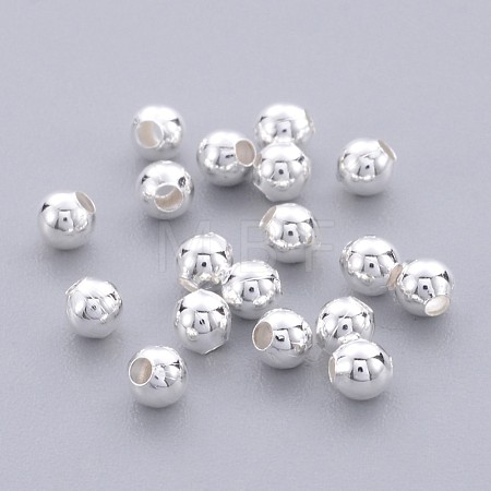 Brass Smooth Round Beads X-EC400-2S-1