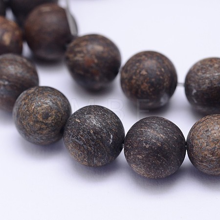Natural Bronzite Beads Strands X-G-D745-6mm-1