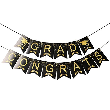 Congrats Grad Paper Hanging Banner TH-FZCC84D-01B-01-1