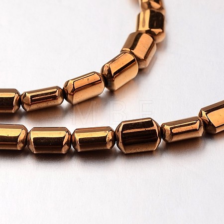Electroplate Non-magnetic Synthetic Hematite Bead Strands G-F300-01B-08-1