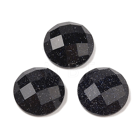 Synthetic Blue Goldstone Cabochons G-C146-03J-1