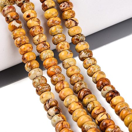 Dyed Synthetic Imperial Jasper Beads Strands G-Q606-99A-04-1