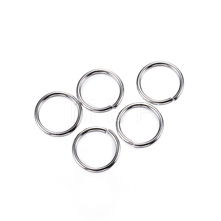 Tarnish Resistant 304 Stainless Steel Open Jump Rings STAS-E147-38P-6mm-1