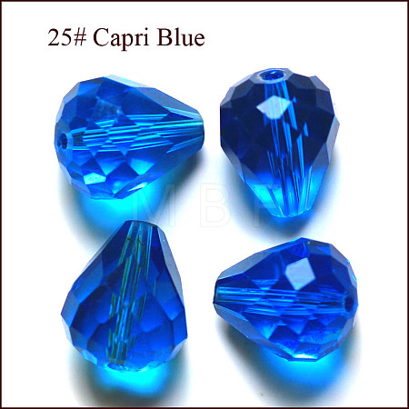 Imitation Austrian Crystal Beads SWAR-F062-8x6mm-25-1