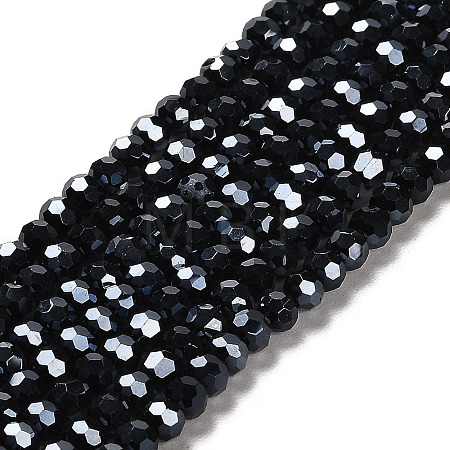 Electroplate Glass Bead Strands EGLA-R015-4mm-15-1