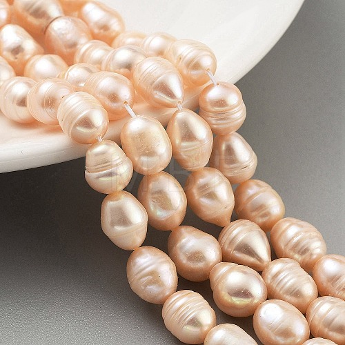 Natural Cultured Freshwater Pearl Beads Strands PEAR-P062-13B-1