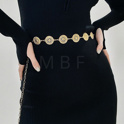 Zinc Alloy Flower Link Waist Chains WG2D3D9-06-1