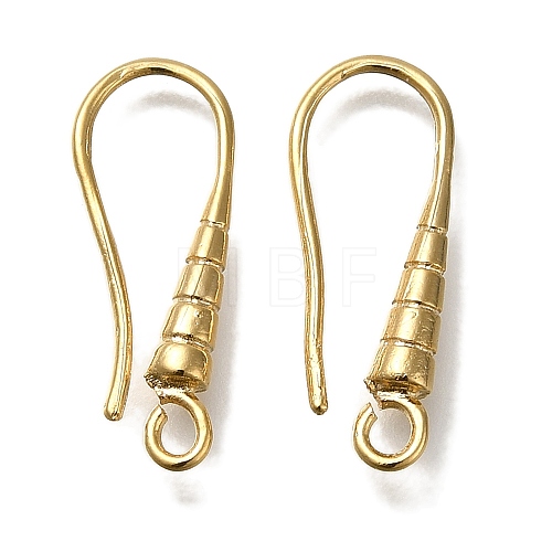 Brass Earring Hooks KK-H502-13G-1