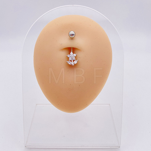 316L Surgical Stainless Steel Belly Rings WGDD0AB-09-1