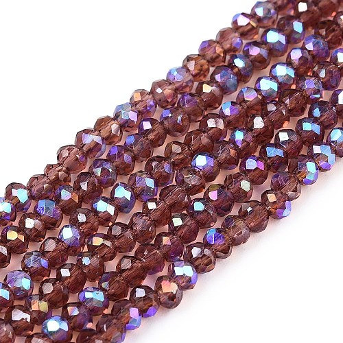 Electroplate Glass Beads Strands EGLA-A044-T1mm-L13-1