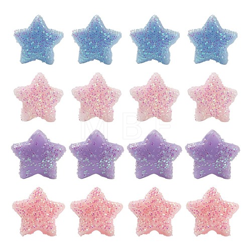 80Pcs 4 Colors Opaque Acrylic Beads MACR-FS0001-01A-1