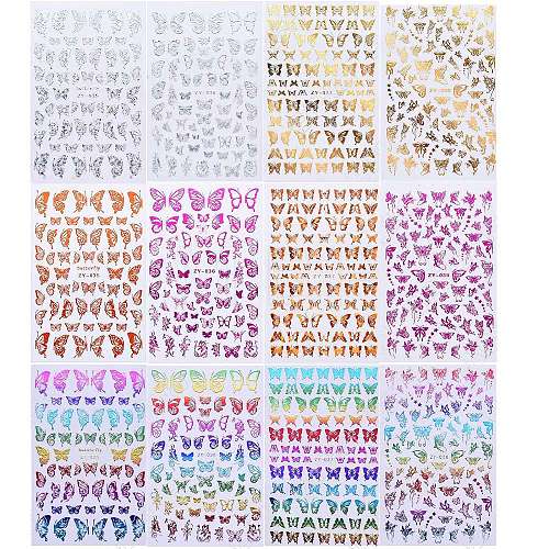 12 Sheets 12 Styles Nail Art Stickers MRMJ-Q116-ZY-M-1