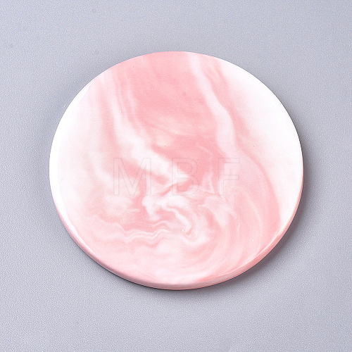 Marble Pattern Porcelain Cup Coasters AJEW-WH0121-52A-1