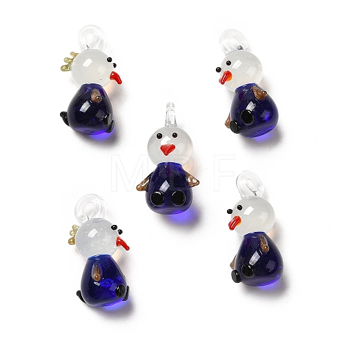 Handmade Lampwork Pendants LAMP-G156-05A-1