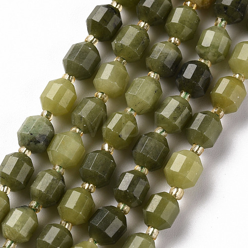 Natural Canada Jade Beads Strands G-S362-087B-1