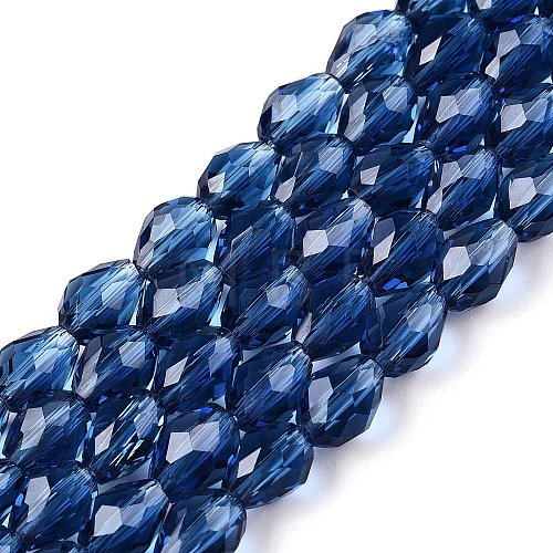 Transparent Glass Beads Strands EGLA-N013-T6mm-D28-1