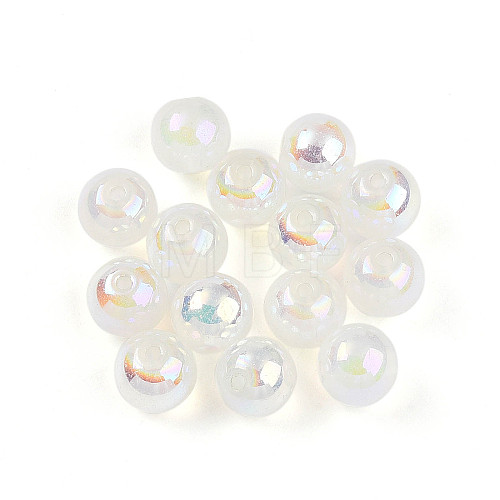 Electroplate Pearlized Glass Pearl Beads EGLA-T021-14C-10-1