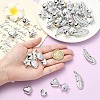 50Pcs 5 Styles UV Plating Opaque CCB Plastic Beads MACR-YW0004-72-4