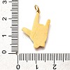 Pride 304 Stainless Steel Enamel Pendants LS-STAS-B079-01G-15-3