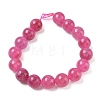 Dyed Natural Malaysia Jade Beads Strands G-G021-01D-03-4