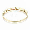 Brass Micro Pave Cubic Zirconia Bangles BJEW-S142-014-NF-3