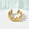 304 Stainless Steel Cuff Open Rings for Women RJEW-L341-02A-G-2