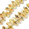 Transparent Electroplate Glass Beads Strands GLAA-K064-06A-HP01-1