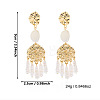 Zinc Alloy Chandelier Earrings for Women WGCA29C-04-1