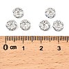 Brass Rhinestone Spacer Beads RB-A014-L6mm-28S-NF-2