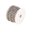 304 Stainless Steel Cuban Link Chains CHS-CJ0001-28P-3