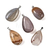 Natural Agate Tumbled Stone Pendants GG-K002-06K-1