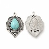 Synthetic Turquoise Dyed Pendants FIND-H042-04AS-2