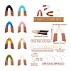 DIY V-shape Dangle Earrings Making Kit DIY-BY0001-42-4