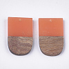 Resin & Walnut Wood Pendants RESI-S358-34F-2