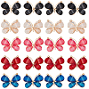 20Pcs 5 Colors Light Gold Plated Alloy Glass Pendants GLAA-SC0002-32-1