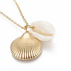 304 Stainless Steel Pendant Necklaces NJEW-F260-02G-2