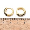 Brass Micro Pave Cubic Zirconia Huggie Hoop Earrings EJEW-R144-004A-NF-4
