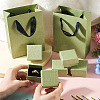 5Pcs Square Paper Jewelry Display Cases CON-TA0001-39A-01-7
