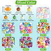 175Pcs 7 Styles Sports Theme Opaque Acrylic Beads OACR-PA0001-82-2