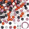 120Pcs 4 Colors Pave Disco Ball Beads RB-PH0001-58-1